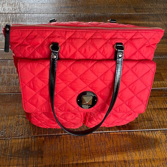 Kate Spade Quilted Nylon Bag EUC - Picture 6 of 14